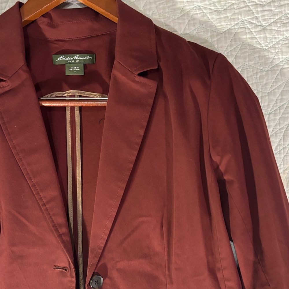 Eddie Bauer Deep Red Blazer - Picture 3 of 12